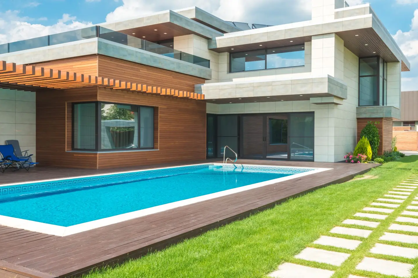 Swimming pool built in Stockton, NSW